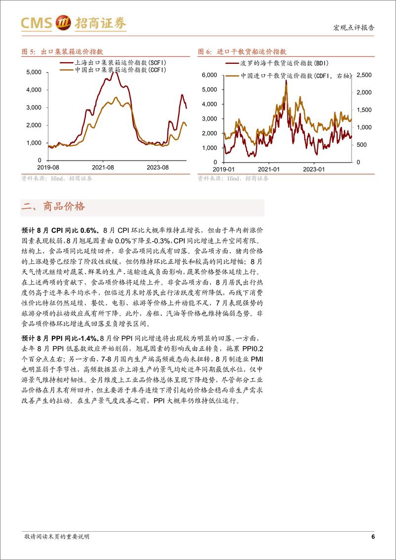 《宏观经济预测报告(2024年8月)：PPI重新转弱-240903-招商证券-10页》 - 第6页预览图