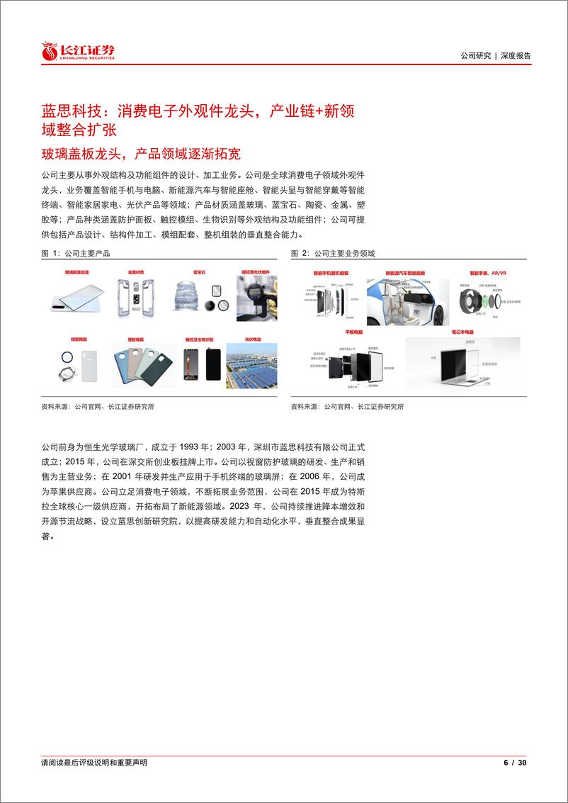 《蓝思科技(300433)智能手机迎来新周期，玻璃盖板龙头扬帆再起-240903-长江证券-30页》 - 第6页预览图