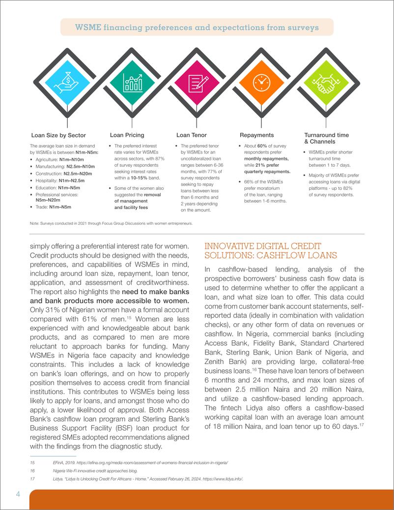 《世界银行-从抵押品到现金流：扩大尼日利亚女性企业主的融资渠道（英）-2024.4-8页》 - 第4页预览图
