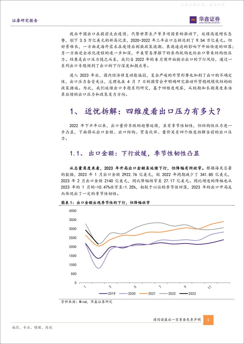 《华鑫证券-宏观专题报告：三管齐下应对出口的近忧与远虑-230409》 - 第5页预览图