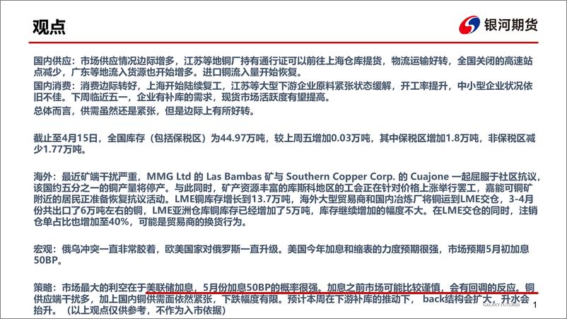 《国内疫情蔓延，铜供应中断-20220425-银河期货-22页》 - 第3页预览图