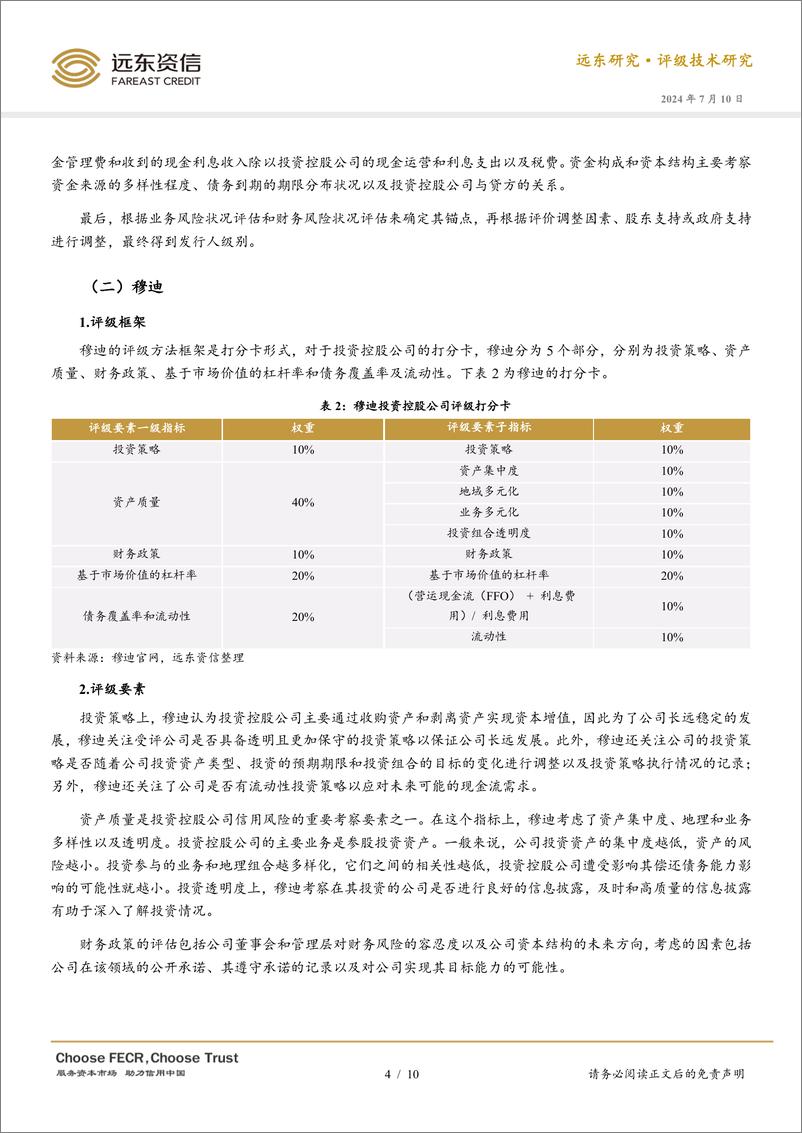 《如何评价投资控股公司的信用状况？-240710-远东资信-10页》 - 第4页预览图