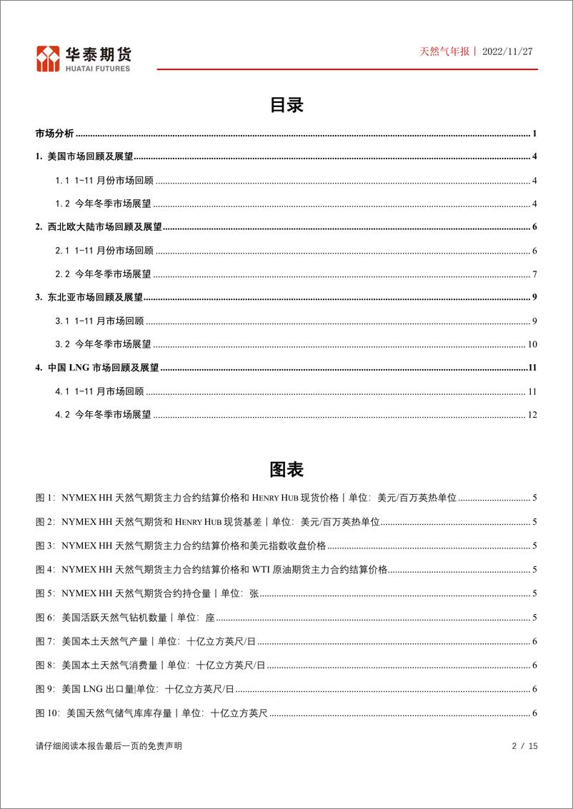 《天然气年报：11月全球气价大幅震荡，气温将影响冬季价格走势-20221127-华泰期货-15页》 - 第3页预览图