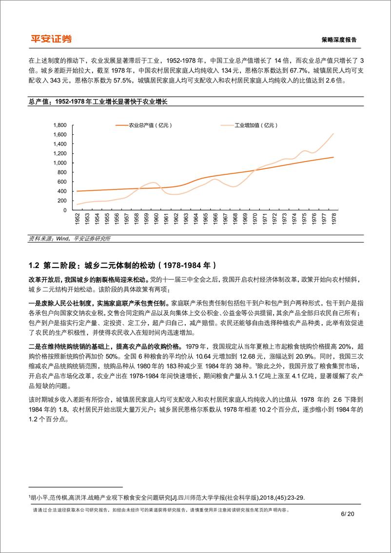 《平安证券-共同富裕系列（四）：城乡差距篇，城乡融合发展的前世、今生与未来-20页》 - 第6页预览图