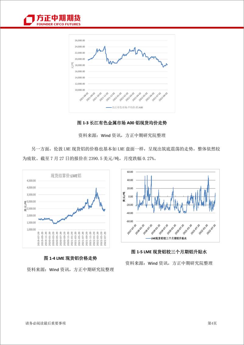 《金属铝月报：淡季因素带来基本面偏弱，宏观因素主导铝价震荡-20220805-方正中期期货-25页》 - 第5页预览图