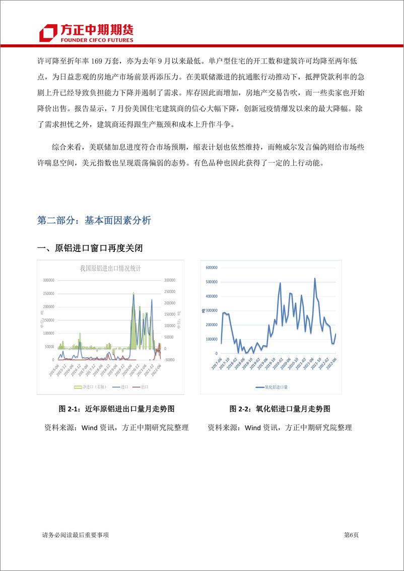 《金属铝月报：淡季因素带来基本面偏弱，宏观因素主导铝价震荡-20220805-方正中期期货-25页》 - 第7页预览图