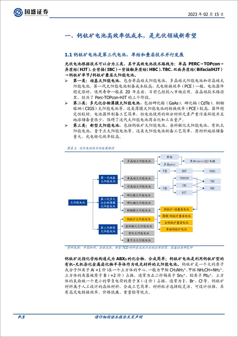 《电力设备行业深度：钙钛矿，光伏电池的“明日之星”-20230215-国盛证券-25页》 - 第6页预览图