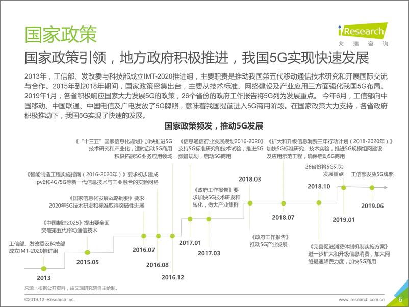 《未来已来—2019年5G行业研究报告》 - 第6页预览图