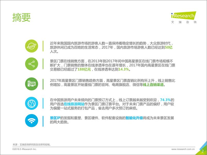 《2018年中国景区旅游消费研究报告》 - 第2页预览图
