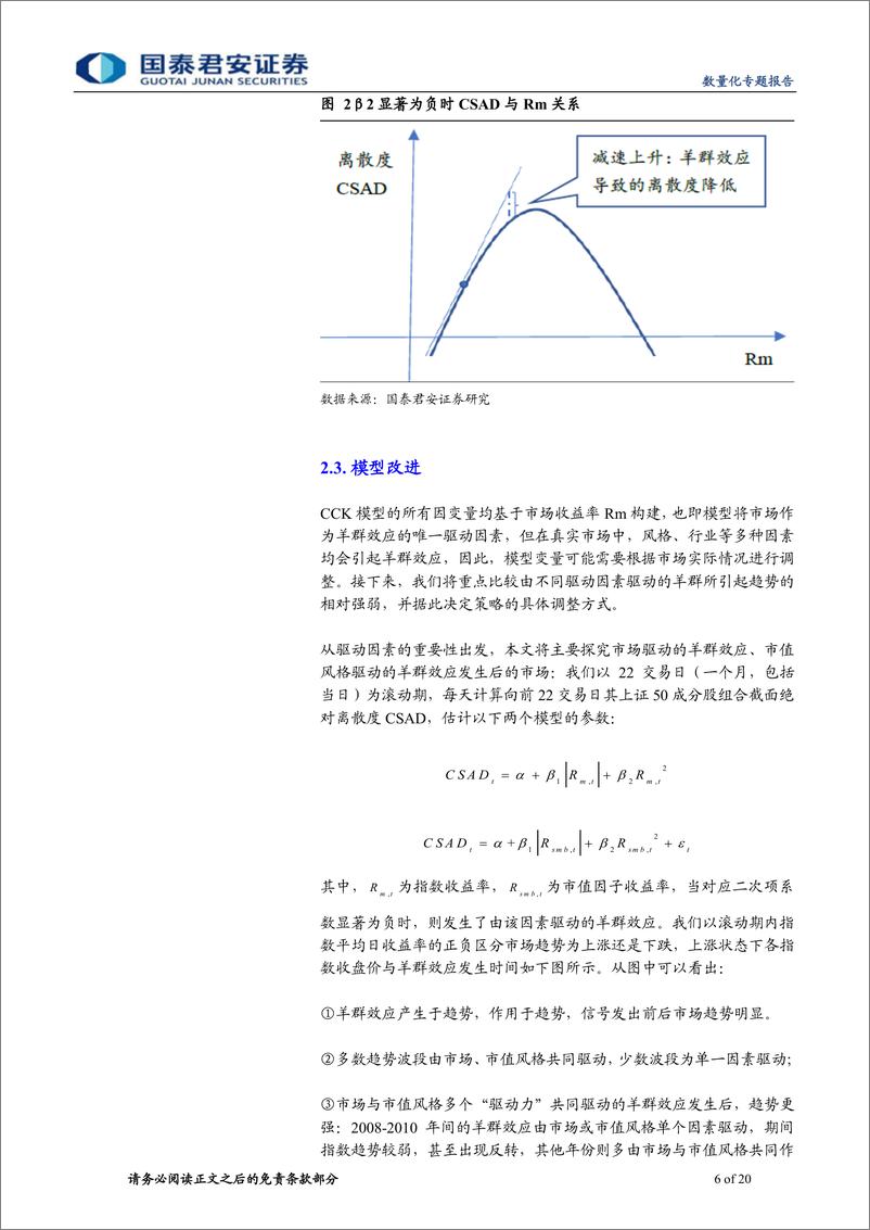 《国泰君2018112国泰君安数量化专题之一百二十二：基于CCK模型的股票市场羊群效应研究》 - 第6页预览图