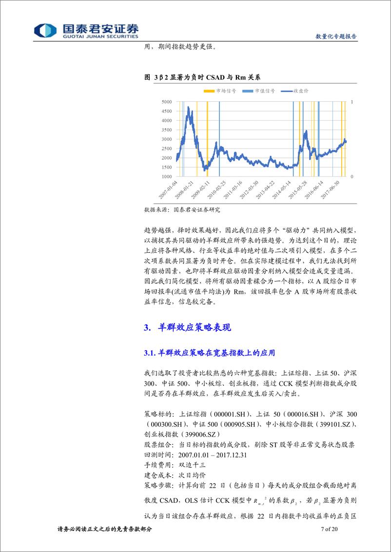 《国泰君2018112国泰君安数量化专题之一百二十二：基于CCK模型的股票市场羊群效应研究》 - 第7页预览图