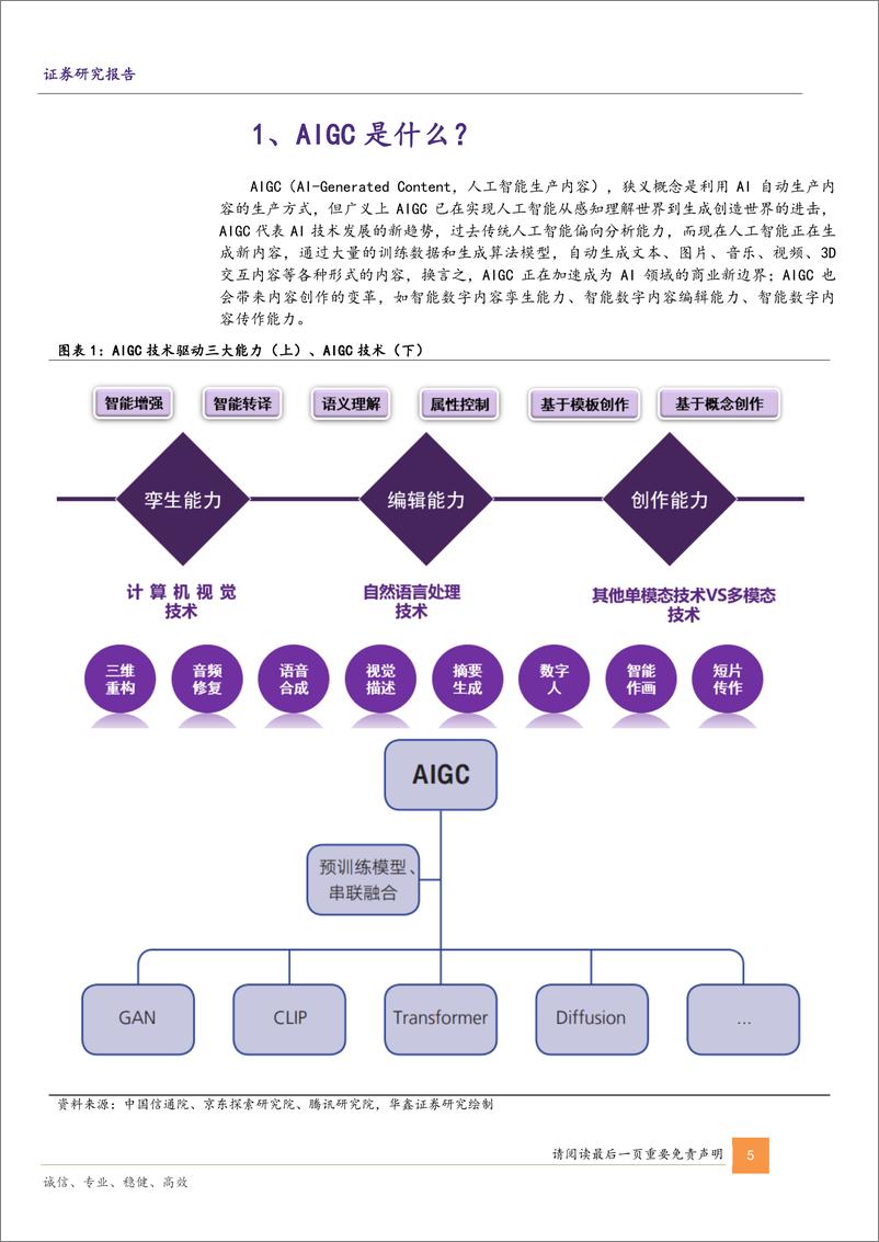 《【华鑫证券】传媒行业深度报告：AIGC将如何影响传媒行业》 - 第5页预览图