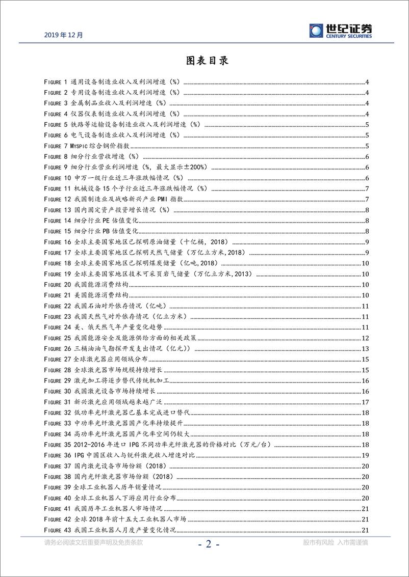 《机械设备行业2020年投资策略报告：高景气延续与周期复苏机会并存-20191202-世纪证券-29页》 - 第4页预览图