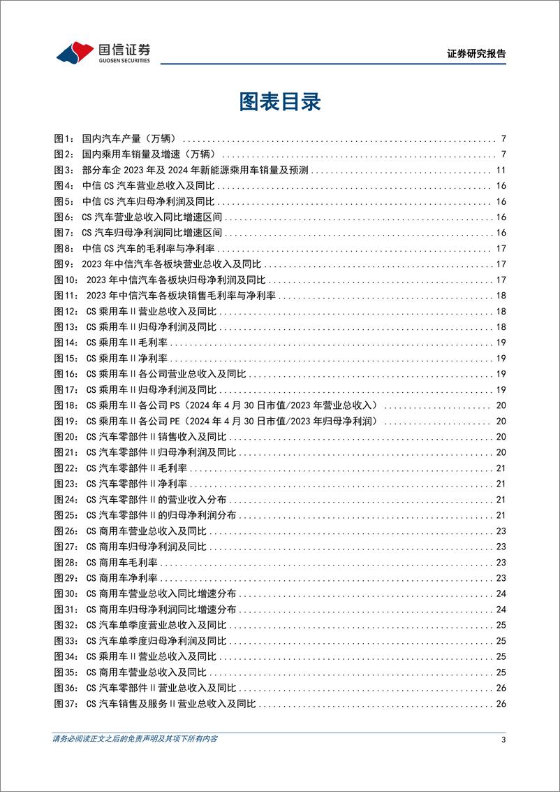 《汽车行业5月投资策略暨年报一季报总结：出海主线业绩表现突出，以旧换新政策抬升全年销量预期-240512-国信证券-52页》 - 第3页预览图