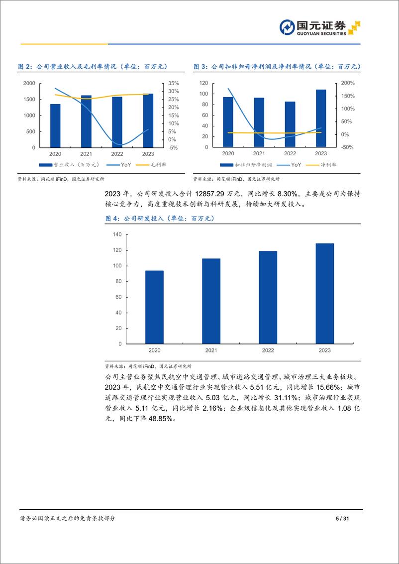 《莱斯信息(688631)首次覆盖深度报告：国内民航空管龙头，积极布局低空经济-240709-国元证券-31页》 - 第5页预览图