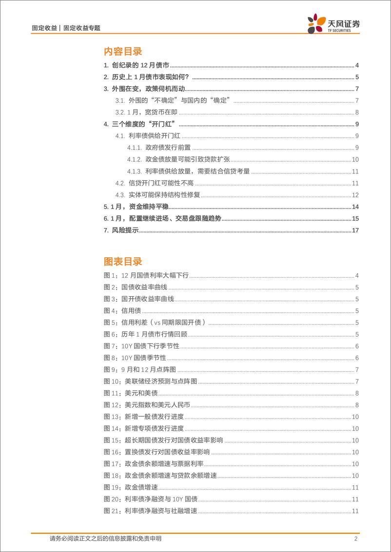 《固定收益月度报告：利率｜1月，10年国债利率1.5%25-250102-天风证券-18页》 - 第2页预览图