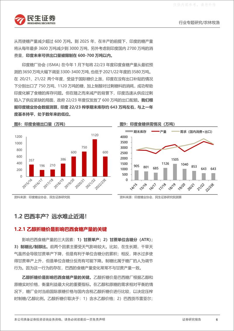 《民生证券-白糖行业专题：兔年迎糖牛，高价仍可期-230416》 - 第6页预览图