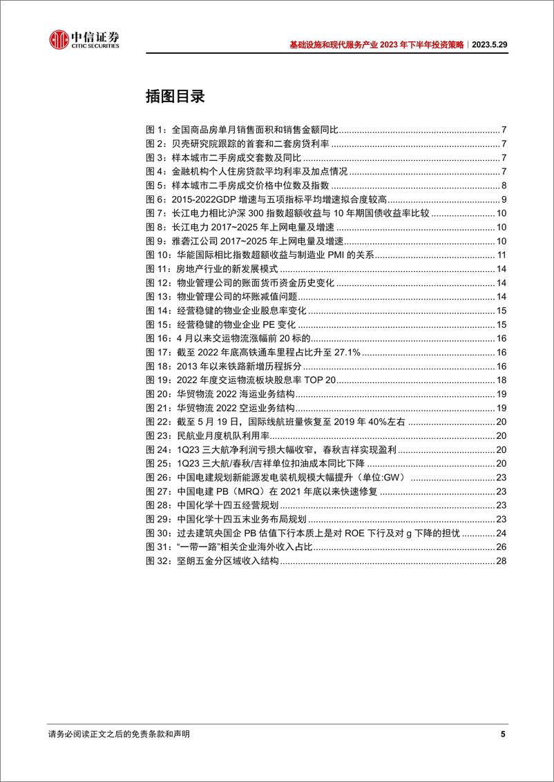 《基础设施和现代服务产业2023年下半年投资策略：拥抱低估资产，静待周期机会-20230529-中信证券-36页》 - 第6页预览图