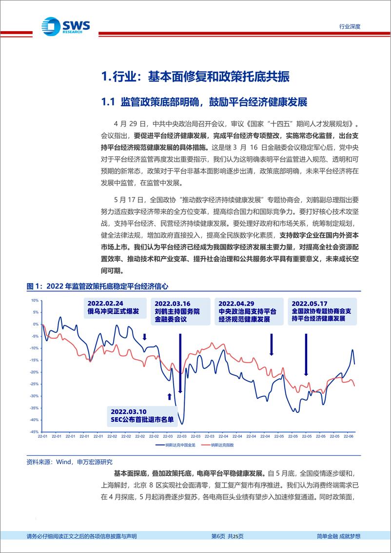 《互联网电商行业2022Q1互联网电商业绩总结：东风已至，未来可期-20220612-申万宏源-25页》 - 第7页预览图