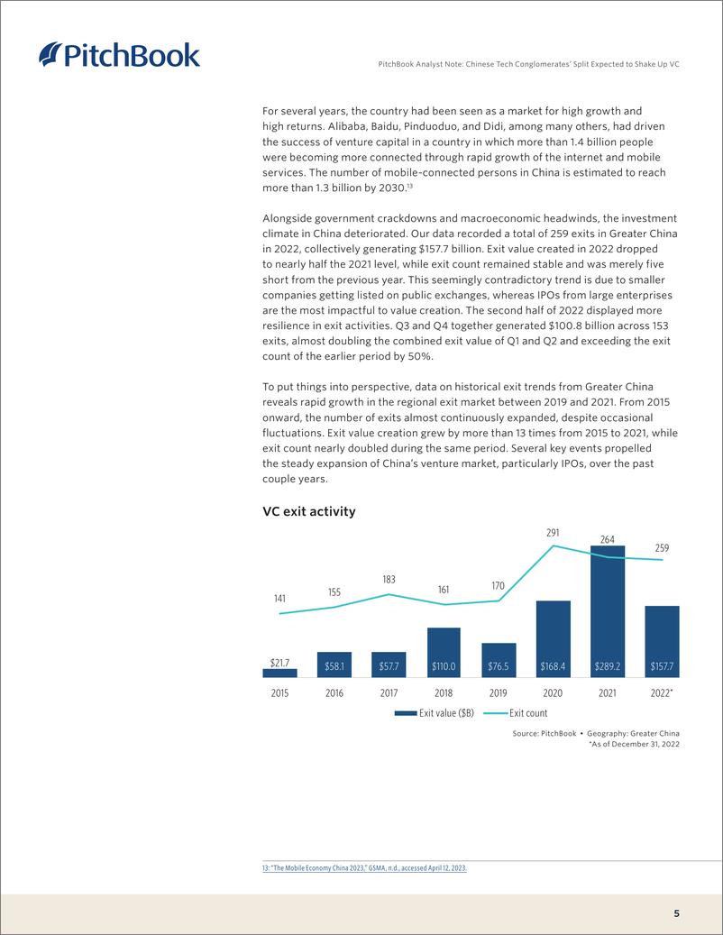 《PitchBook-中国科技集团的分拆有望动摇风险投资（英）-2023》 - 第6页预览图