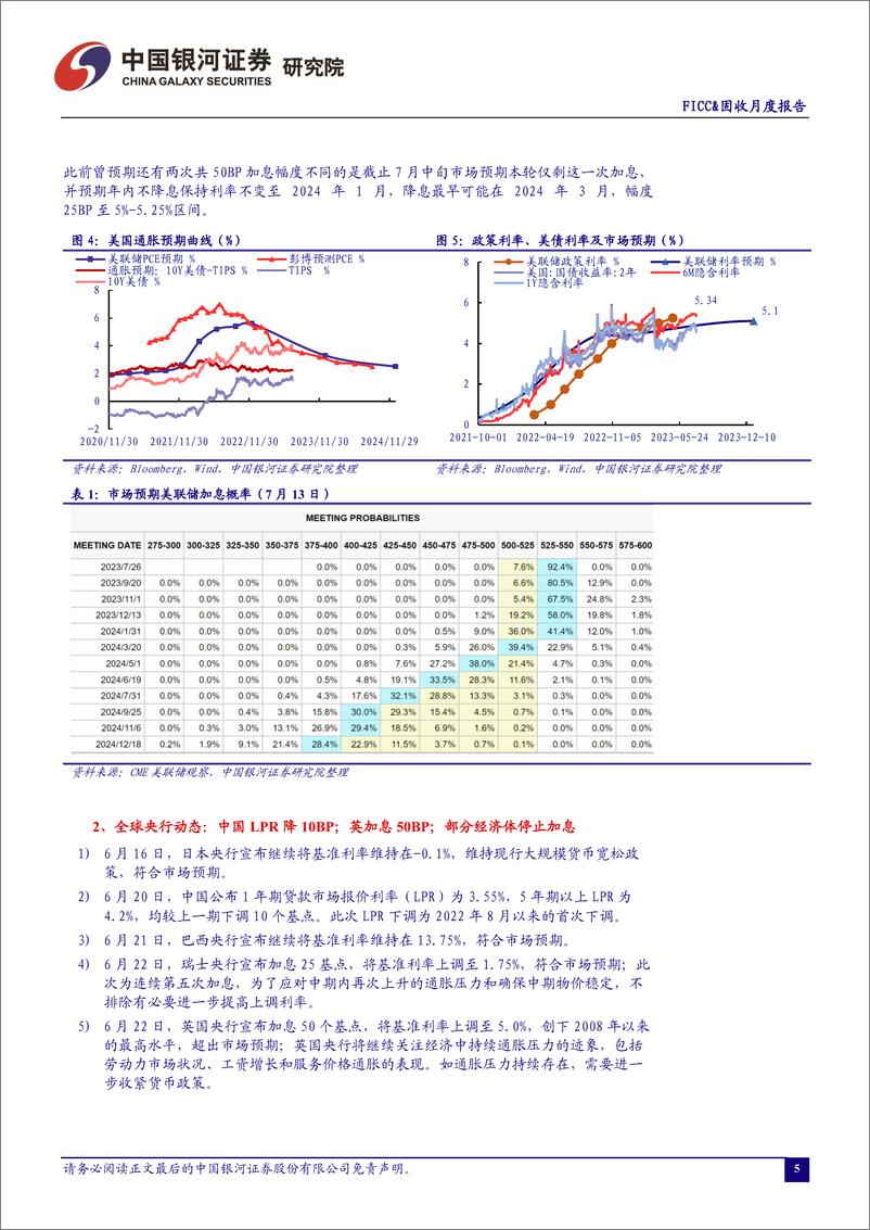 《2023年7月月中报告：美加息预期波动，国内政策博弈加强-20230717-银河证券-23页》 - 第6页预览图