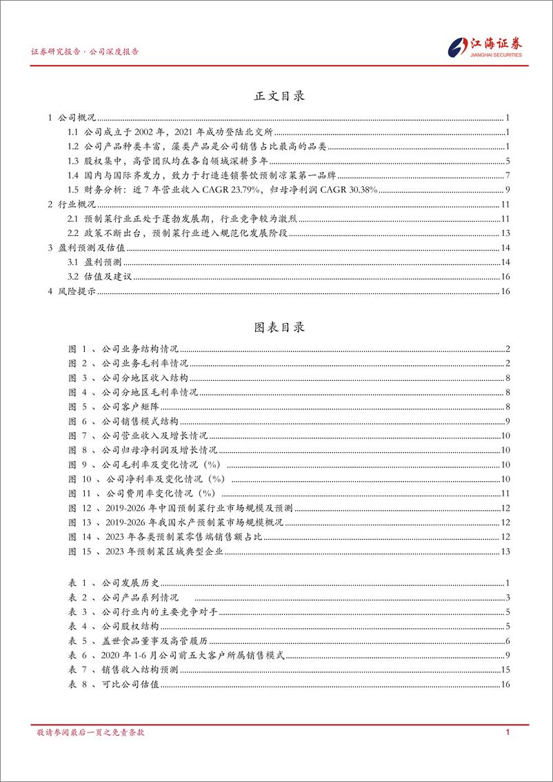 《盖世食品(836826)国内与国际齐发力，北交所上市预制凉菜第一股-241225-江海证券-22页》 - 第2页预览图