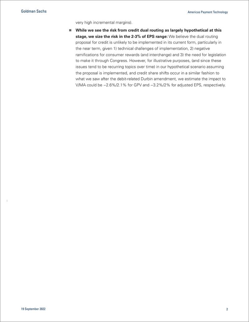 《Americas Payment Technolog The return of Durbi Proposed dual routing updates would be manageable low single-digit EPS hea...(1)》 - 第3页预览图