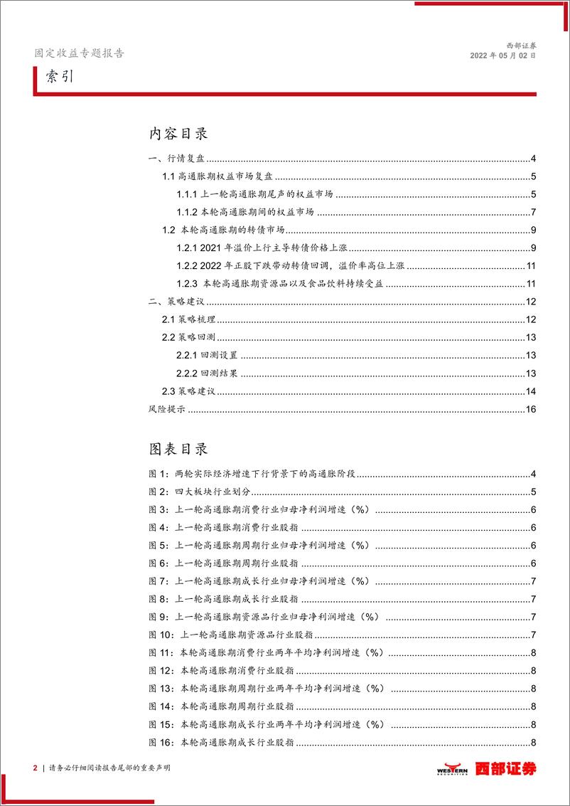 《2022年可转债中期策略：静待溢价回调，看好周期消费-20220502-西部证券-17页》 - 第3页预览图