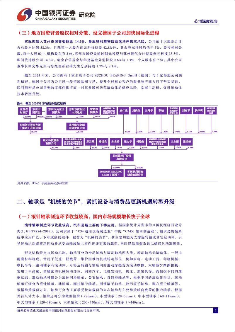 《中国银河-公司深度报告_国内滚针轴承龙头_汽车 机器人打开成长空间》 - 第6页预览图