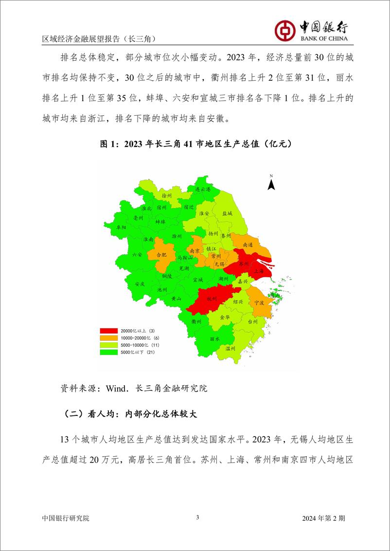 《区域经济金融展望报告(长三角)2024年第2期(总第2期)：长三角41市高质量发展指数研究报告，推动长三角城市高质量发展，更好发挥示范引领作用-240626-中国银行-64页》 - 第5页预览图