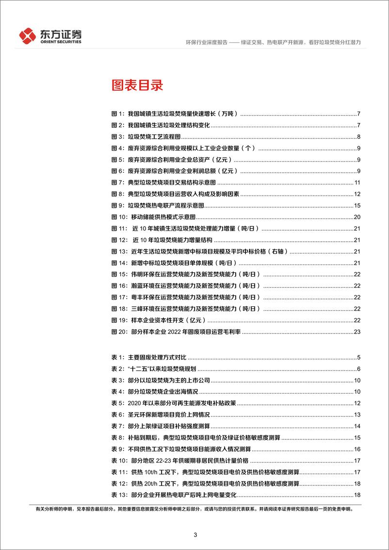 《绿证交易、热电联产开新源，看好垃圾焚烧分红潜力——高股息策略系列报告（二）-东方证券》 - 第3页预览图