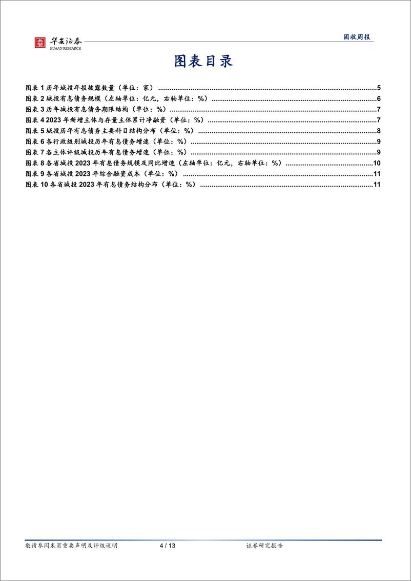 《固收：窥斑见豹，城投年报讲述了怎样的故事？-240507-华安证券-13页》 - 第4页预览图