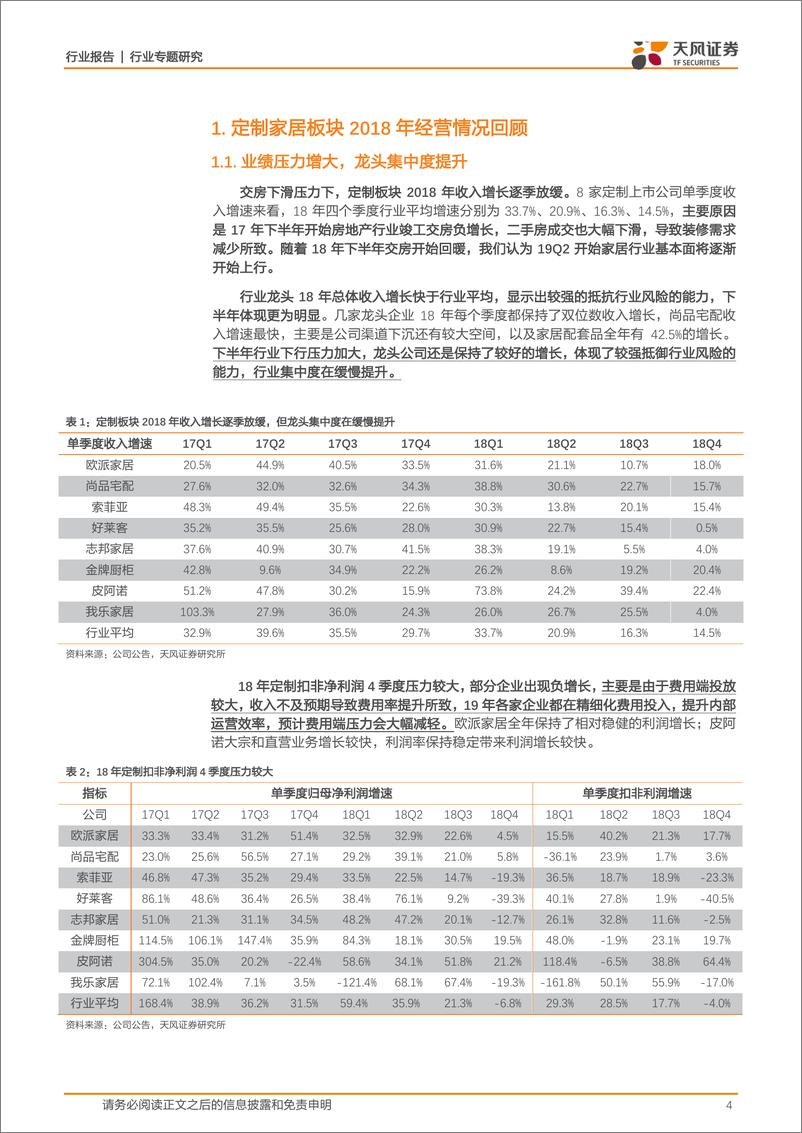 《家用轻工行业定制家居2018年年报深度分析：龙头的优势都体现在何处？-20190424-天风证券-16页》 - 第5页预览图