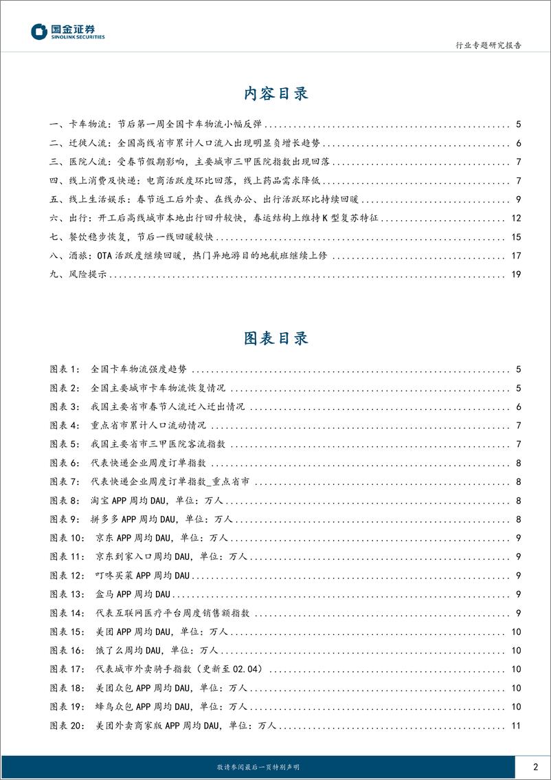 《消费行业：开工第一周数据稳步回暖中-20230209-国金证券-21页》 - 第3页预览图