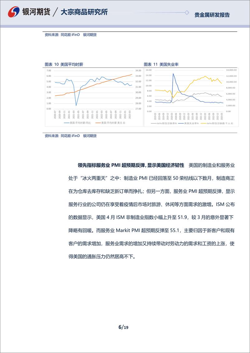 《贵金属6月报：美国通胀风险持续，贵金属涨势受阻-20230530-银河期货-19页》 - 第7页预览图