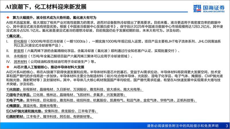 《国海证券-化工行业深度报告：AI赋能化工之一，AI带动材料新需求-230411》 - 第3页预览图