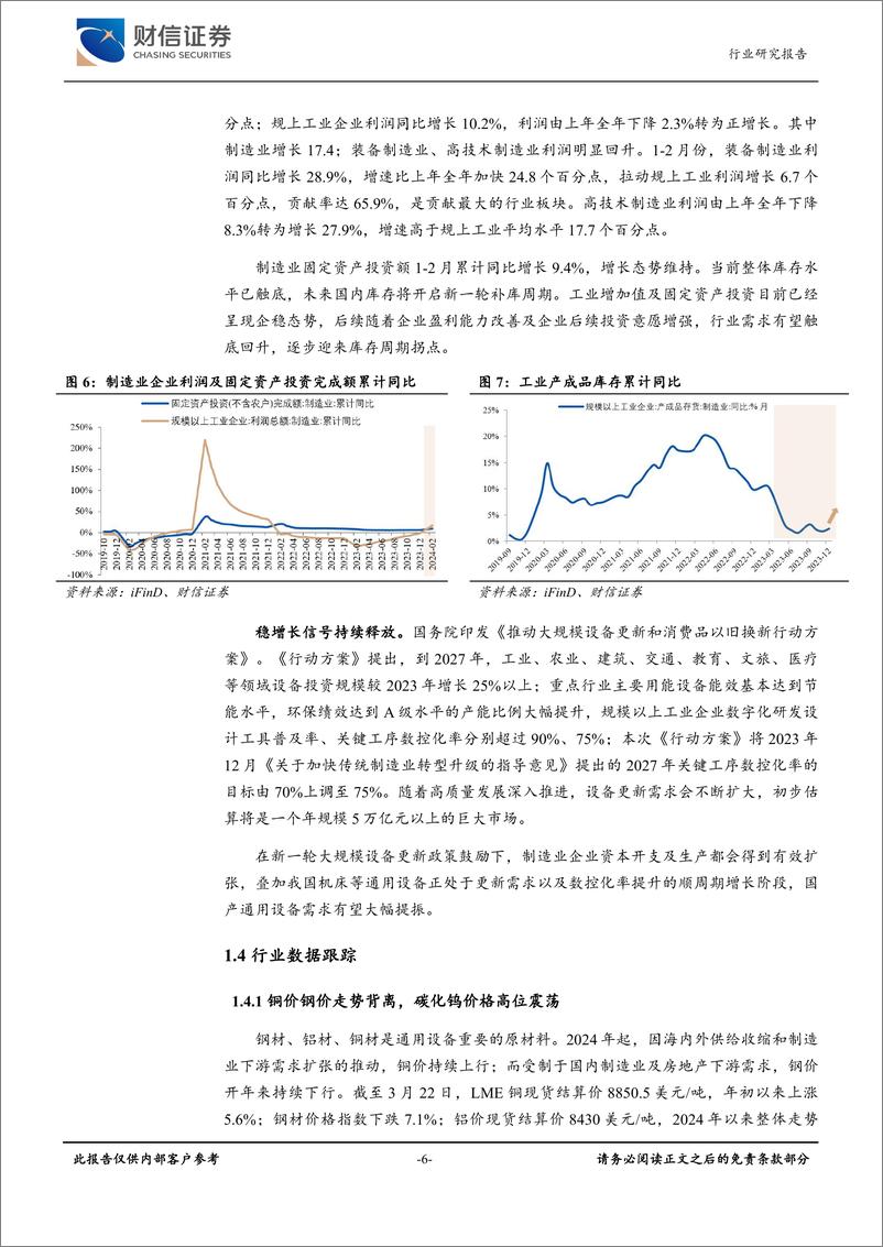 《通用设备行业月度点评：政策和产业周期利好，建议关注通用设备-240328-财信证券-13页》 - 第6页预览图