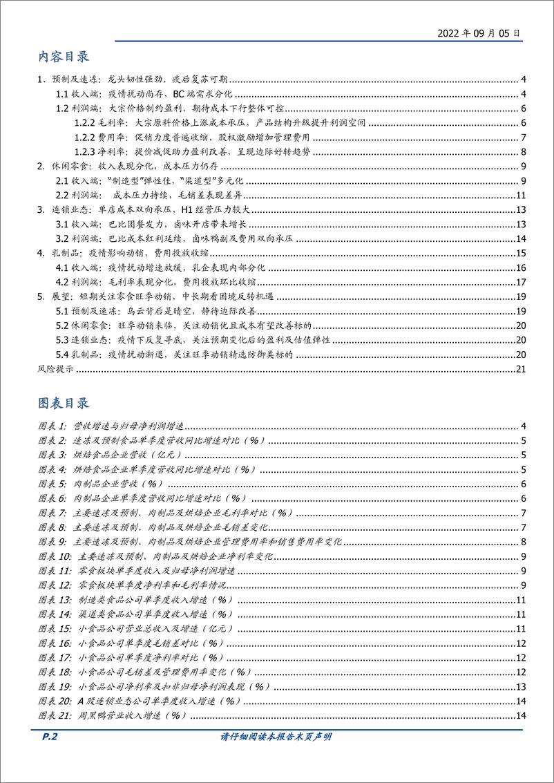 《食品行业2022中报总结：疫情成本双向冲击，边际改善已在途中-20220905-国盛证券-22页》 - 第3页预览图