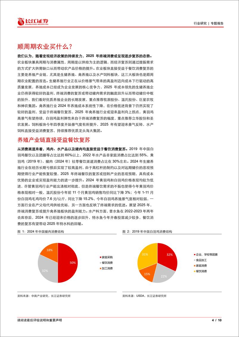 《2025年农业景气跟踪系列一：顺周期农业买什么？-长江证券-241219-10页》 - 第4页预览图