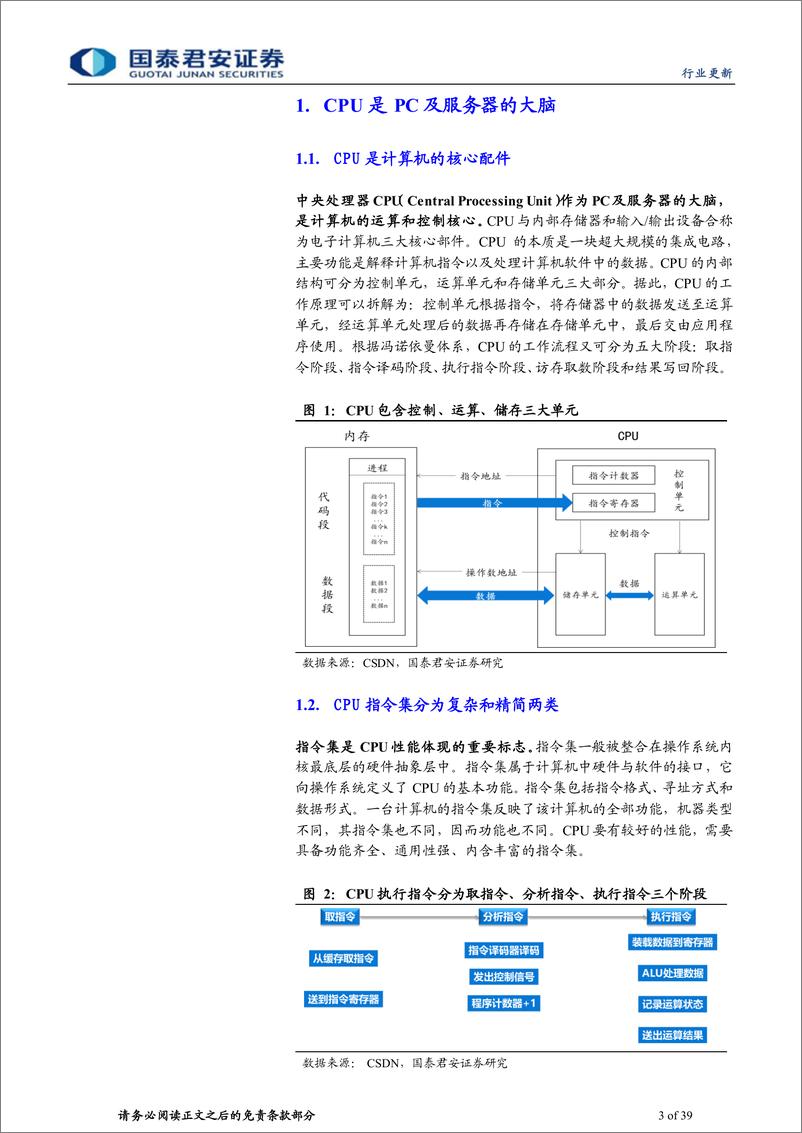 《计算机行业：CPU国产替代成长空间广阔-20221219-国泰君安-39页》 - 第4页预览图