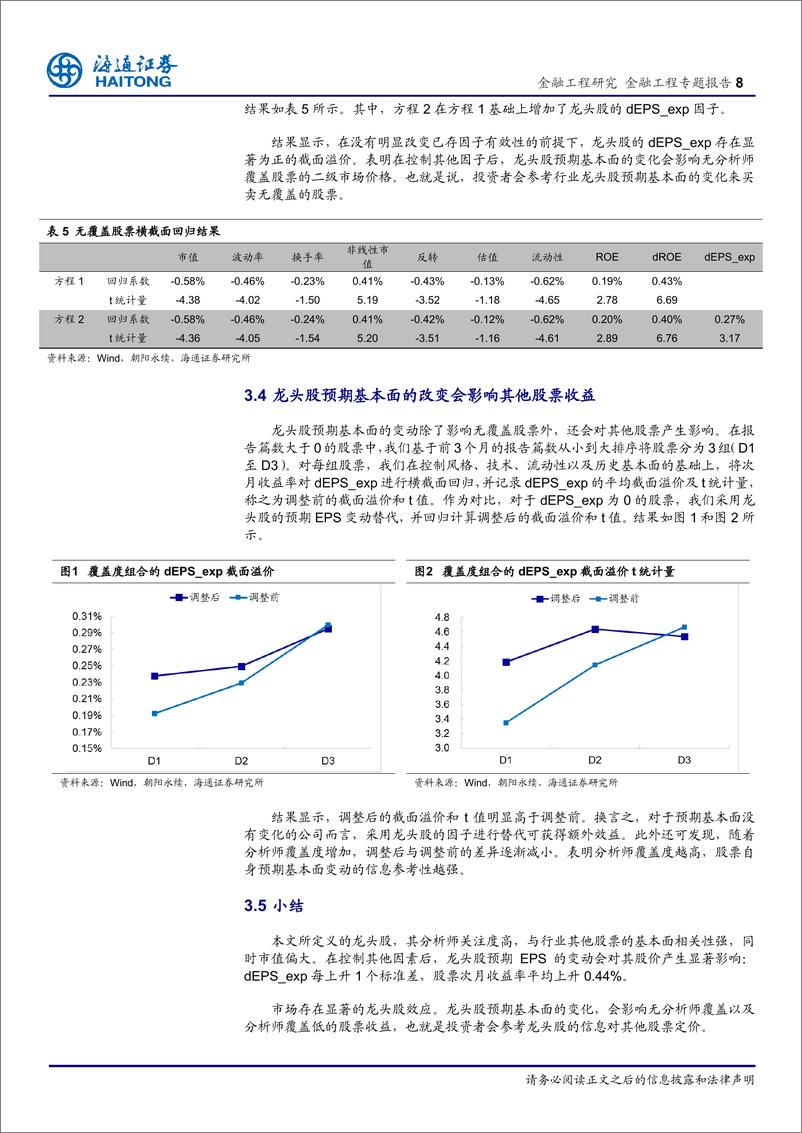 《海通证2018031金融工程专题报告：龙头股效应在一致预期数据上的应用》 - 第8页预览图