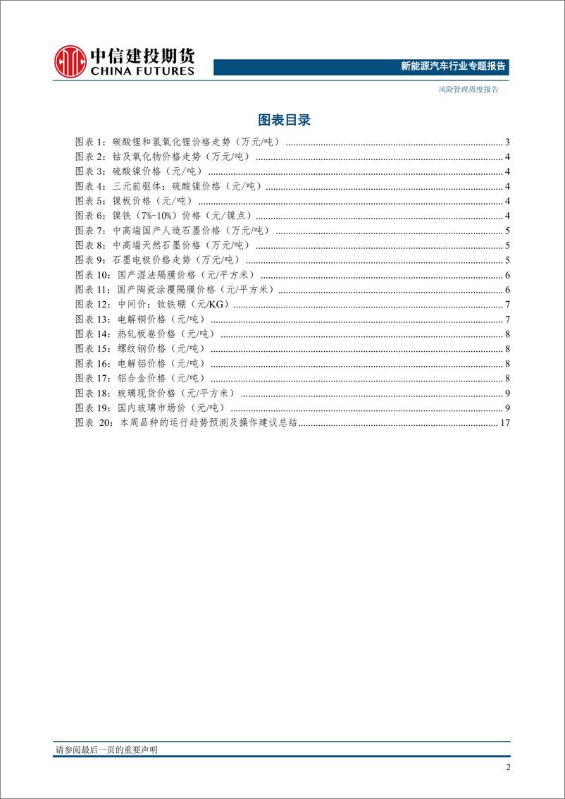 《新能源汽车专题报告：新能源汽车产业价格风险管理周度报告-20230116-中信建投期货-20页》 - 第4页预览图