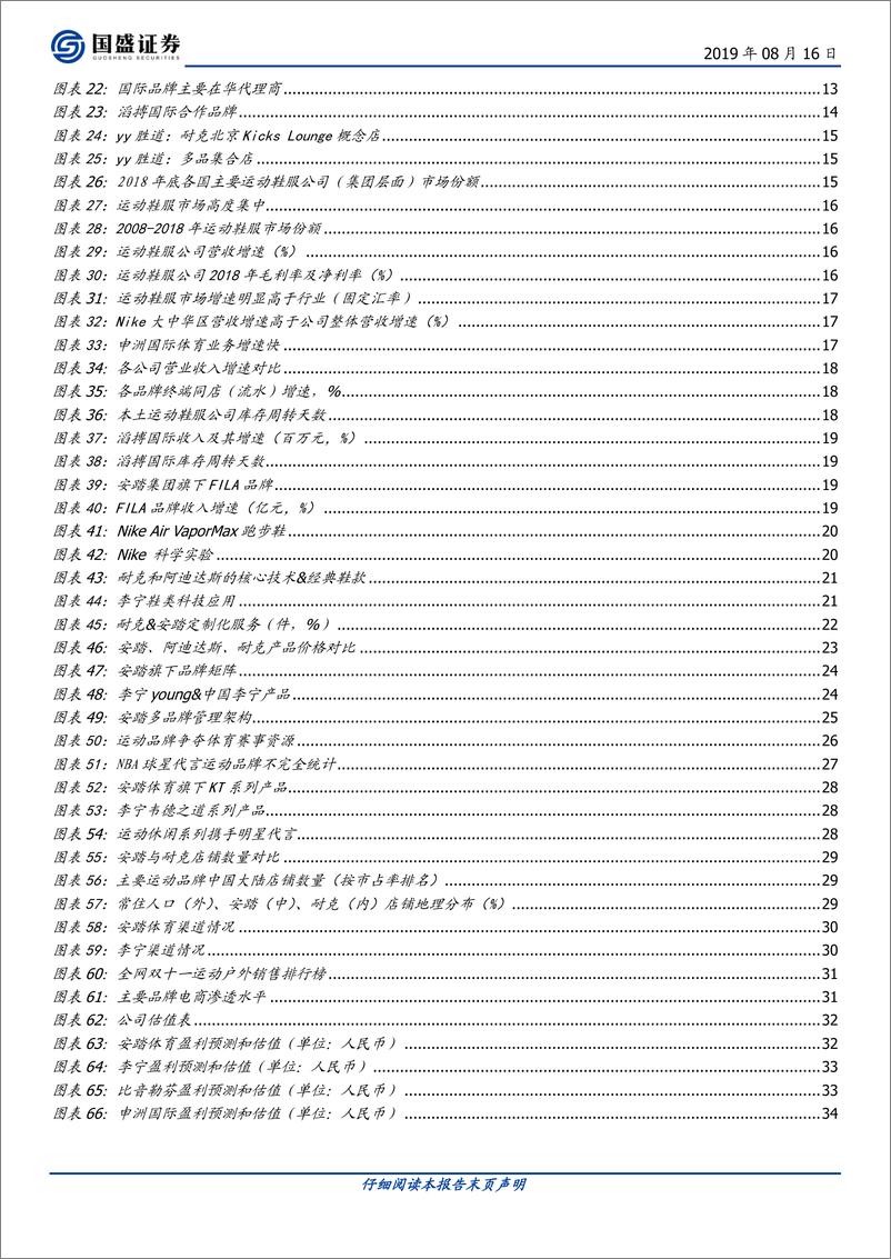 《纺织服装行业：运动鞋服，风景独好，龙头对话-20190816-国盛证券-35页》 - 第4页预览图