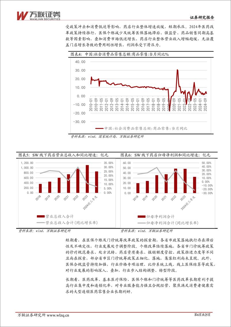 《2025年零售药店行业投资策略报告：医药改革加快零售药店业态升级分化，大型连锁药店迎新机遇-241225-万联证券-25页》 - 第6页预览图