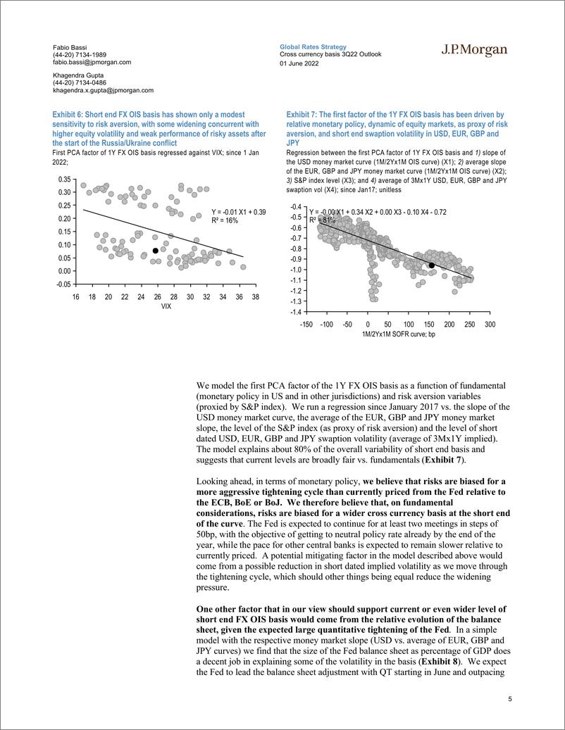 《J.P.摩根-全球投资策略-相对的货币政策和美联储的量化紧缩支持了更广泛的外汇隔夜指数互换基础-2022.6.1-34页》 - 第6页预览图