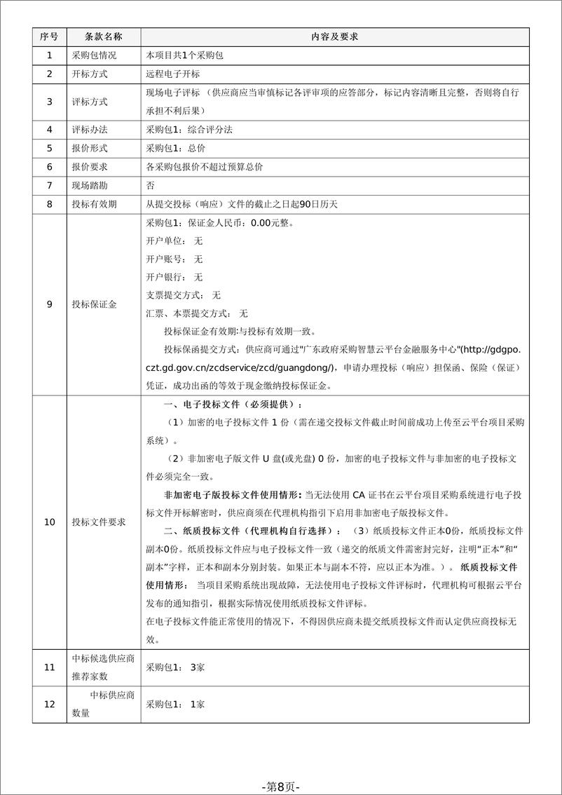 《【招标文件】广东省绿色公路建设管理提升研究项目》 - 第8页预览图