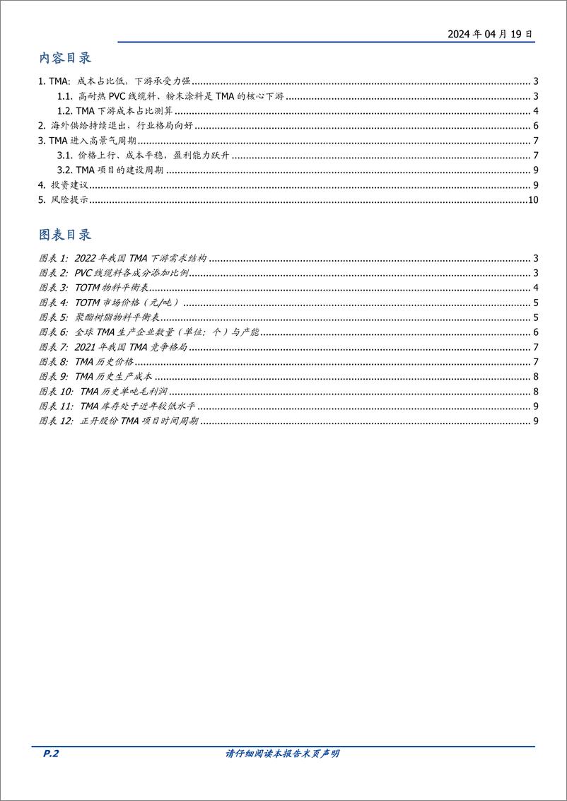 《化学原料行业专题研究：TMA，行业格局向好，下游承受力强-240419-国盛证券-11页》 - 第2页预览图