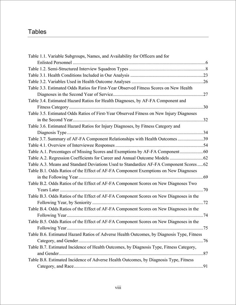 《兰德-支持准备就绪和部署能力的体能标准-空军政策和文化部审查（英）-2022.4-123页》 - 第8页预览图