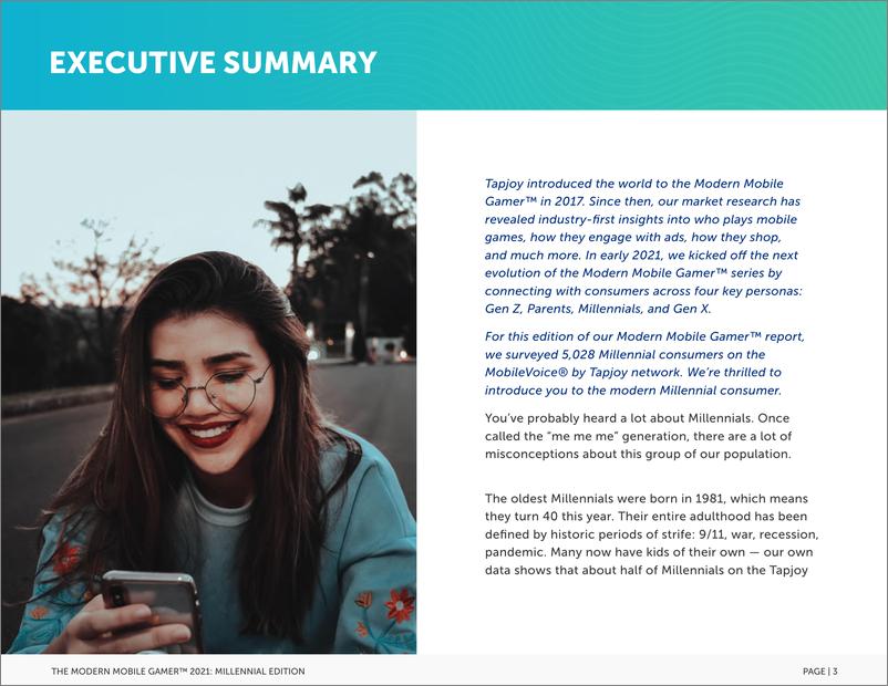 《2021年千禧一代手机游戏玩家报告》 - 第3页预览图