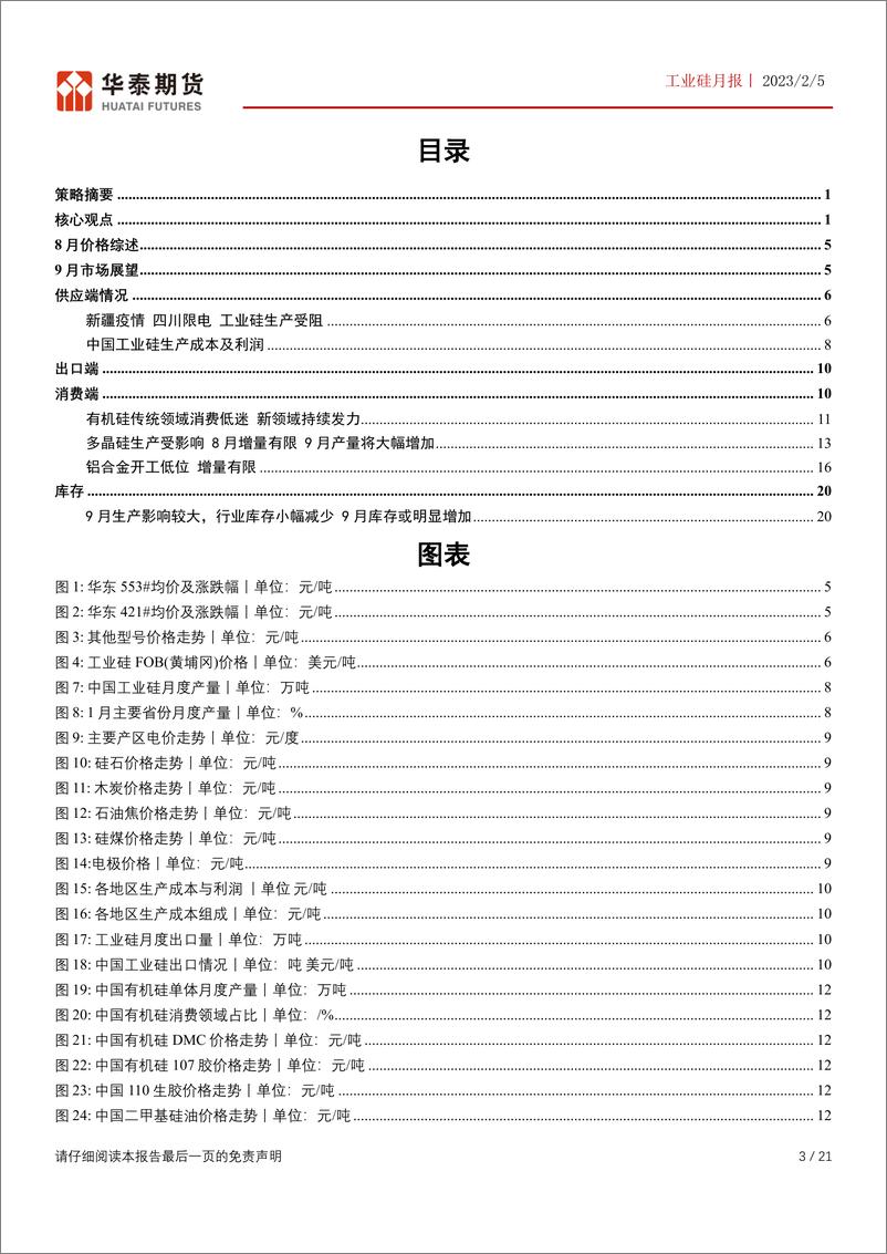 《工业硅月报：生产受限，消费低迷，硅价大幅波动-20230205-华泰期货-21页》 - 第4页预览图